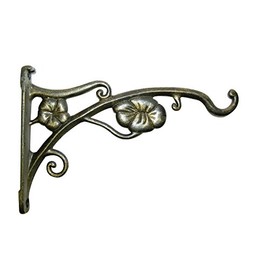 Panacea Products 9-Inch Antique Flowers Bracket - Gold