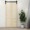 CCJH 42" Bi-Folding Sliding Barn Door Hardware Kit for 2
