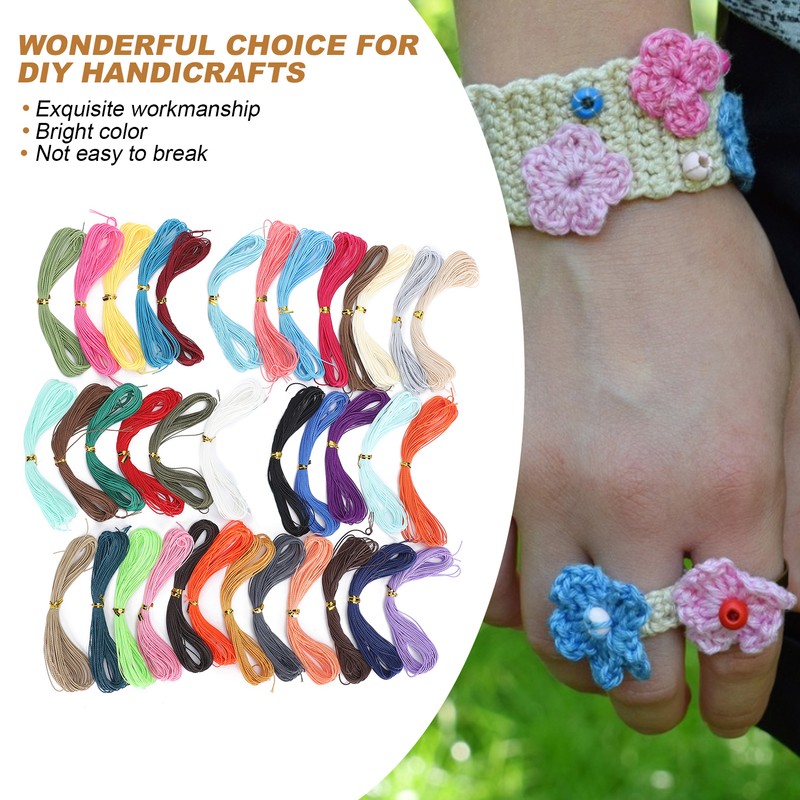 Artificial Leather Waxed Thread Kit DIY String Rope for Making