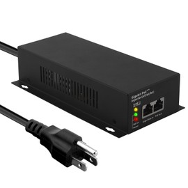 Gigabit POE Injector 90W High Power Supply, PoE+ Injector Adapter 10/100/1000Mbps up to 100M (328 ft) IEEE 802.3af/at/bt Compliant, Plug & Play, Compatible with TL-POE150S, TPE-113GI