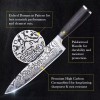 Chef Knife MICHELANGELO Super Sharp Professional Chef's Knife Etched Damascus