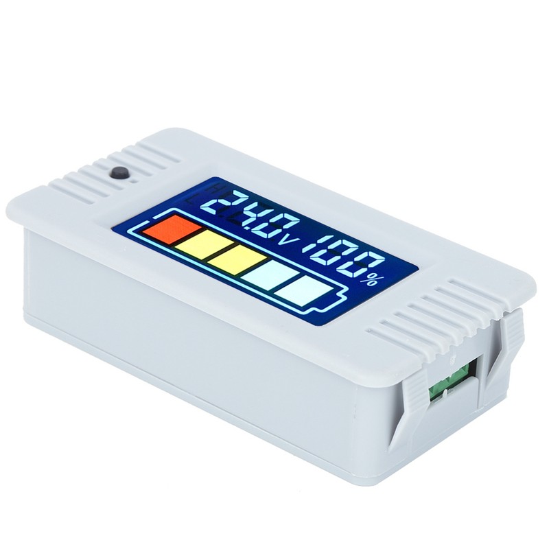 Battery Capacity Indicator LCD Digital Display Voltmeter Power Tester 0~100V