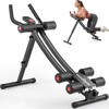 BODY RHYTHM Dual-Track Ab Machine with 4 Adjustable Heights, Foldable