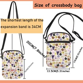 TSOTMO Boys Band Merch Kpop Gift Album Gift Characters Band Member Crossbody Bag for Fans Kpop Fan (Ate cross)