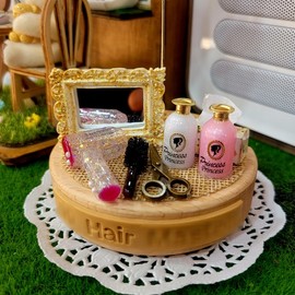 Hair shop beauty salon miniature business card holder - English uppercase and lowercase letters only / 헤어샵 미용실 미니어처 명함꽂이 - 영문 대.소문자만 가능