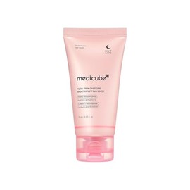 MEDICUBE PDRN Pink Caffeine Overnight Wrapping Mask, Mascarilla Facial Nocturna Peel-Off con PDRN de Salmón, Cafeína, Colágeno, Ácido Hialurónico y...