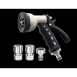 GEKA Plus 46.7888.8 Starter Set Multi Shower 7S Garden Shower with 7 Jet Types Robust Metal Design