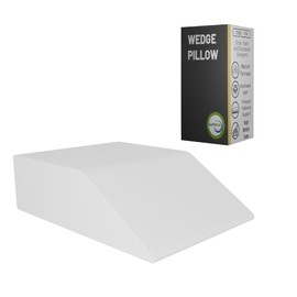 Nutan, Leg Wedge Elevation Pillow for Blood Circulation | Relieved & Recovers Foot and Ankle Injuries | Pillows for Swelling | Multi-Purpose | 8”x16”x23”, White