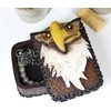 American Bald Eagle Head And Feathers Prints Decorative Jewelry Box