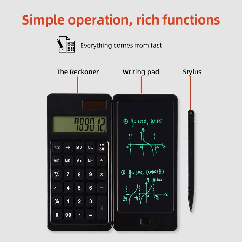 Scientific Calculator with 6 Inch Writing Board and Pen Dual