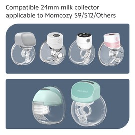 MomMed - Insertos de brida de 17 mm para mamá/momcozy/tsrete 24 mm protectores de pecho/brida, brida de 17 mm para reducir el túnel de pezón de 24 mm hasta 17 mm, paquete de 4