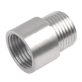 Rrina 304 Stainless Steel Shower Head Extension Arm G1/2 Male to Female Thread Cast Pipe Fitting Coupler (30mm/1.18in)
