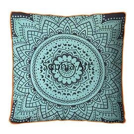 Exclusive Flower Ombre Large Floor Pillow Throw Cushion Cover Oversized Mandala Seating Dorm Living Room Decor, Dog Cat Bed Ottoman Yoga Meditation Indoor Outdoor Pouf