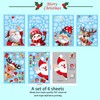 127PCS Large Christmas Snowflake Window Clings Stickers for Glass, Double-Side