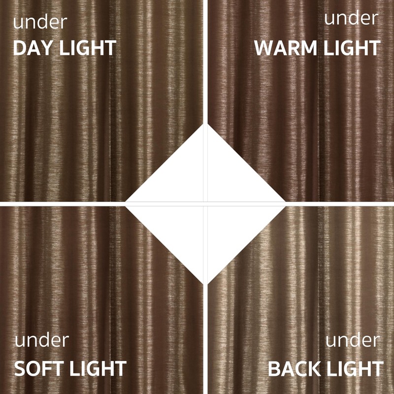Popkozzi Brown Silver Glitter Shower Curtain: 78 Inch Glitter Luxury