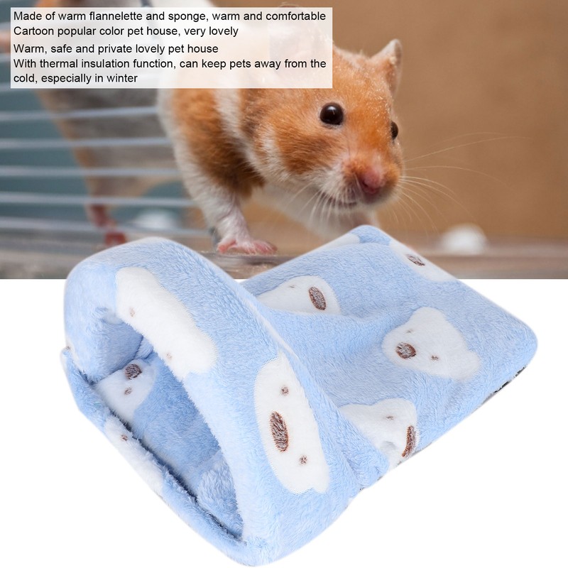 Mini Pet Winter Sleeping Bed Cage Removeable Hamster GuineaPigs Warm