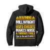 Millwright Industrial Mechanic Throws Tools Millwright Pullover Hoodie