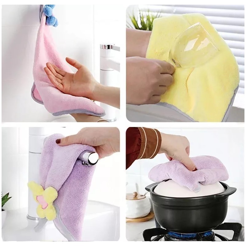 24x7 Toalla De Manos Microfibra Diseño Kawaii Cute Absorvente