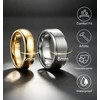GTMJ 2PCS Wedding Band Stainless Steel Ring for Men Women-Hypoallergenic