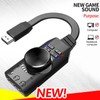 USB Sound Card Adapter 7.1 Channel Mute Button Volume Control