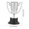 Totority Realistic Mini Awards Trophies Silver Trophy Cups Boys and