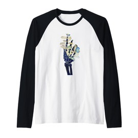 Blossoming Bones #4 - One Hand Raglan Baseball Tee