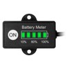 Jayron Mini LED Battery Indicator DC 12/24V Battery Fuel Gauges,Lifepo4