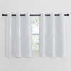 NICETOWN Greyish White Room Darkening Curtain Panels, 2 Panels, 42