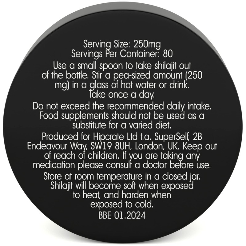 Pure Shilajit Resin 20 Grams- Purified & Natural - 80