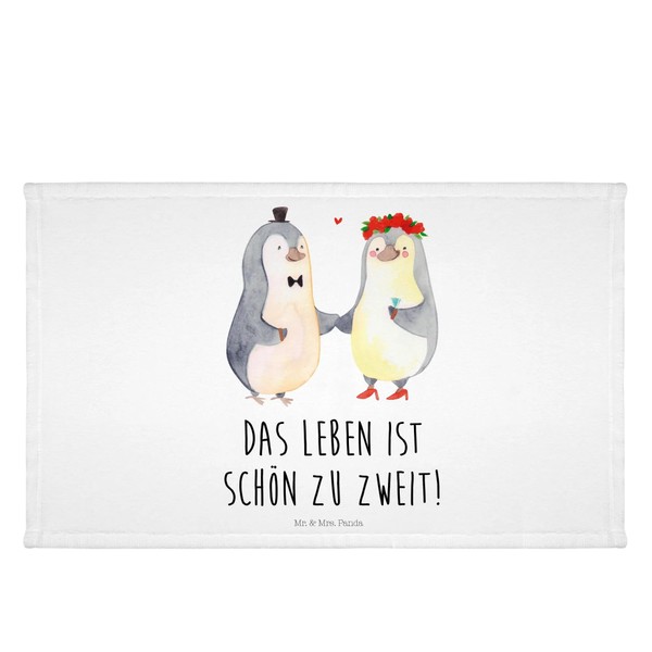 Mr. & Mrs. Panda Guest Hand Towel Penguin Marriage Gift