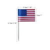 Efivs Arts American Flag 4th of July Cupcake Toppers Picks
