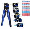 TECPO Automatic Wire Stripper with Cable Lugs, 199-Piece Crimping Plier,