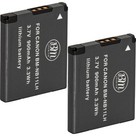 BM 2 Pack of NB-11LH Batteries for Canon PowerShot Elph 110 Elph 130 Elph 135 Elph 140 Elph 150 Elph 160 Elph 170 Elph 180 Elph 190 Elph 320 Elph 340 Elph 350 Elph 360, A4000 SX400 SX410 SX420 Cameras