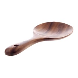 Natural Wooden Rice Spoon, Non-stick Wooden Serving Spoon for Sticky Rice Sushi Potato Salad, Kitchen Utensil(7 inch)