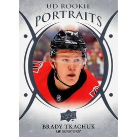 2016-17 Upper Deck Portraits Rookies Brady Tkachuk Rookie Card RC #P-77