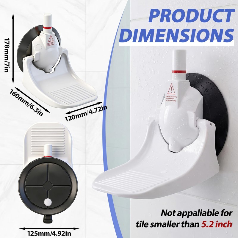 Thenshop Shower Foot Rest for Shaving Legs with Powerful Suction,