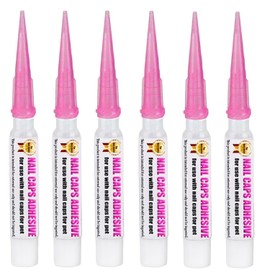 YMCCOOL 10pcs of Special Pet Nail Adhesive Glues & 20pcs of Applicator Tips for Cat Nail Caps and Dog Nail Caps