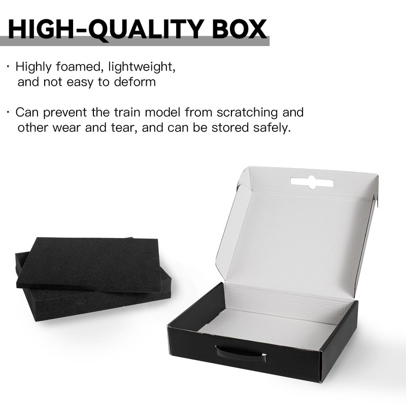 Cyiwniao HO Gauge Model Train Storage Box, 4 Slots Horizontal