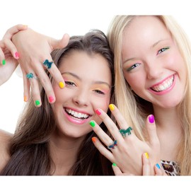 AINILOVE Color Changing Ring Sensing Temperature Ring Turtle/Dolphin/Whale/Penguin Animal Mood Ring for Women Birthday Party Jewelry Gift (Oval)