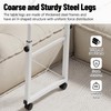 Overbed Table with Wheels, Overbed Desk with Adjustable Length and