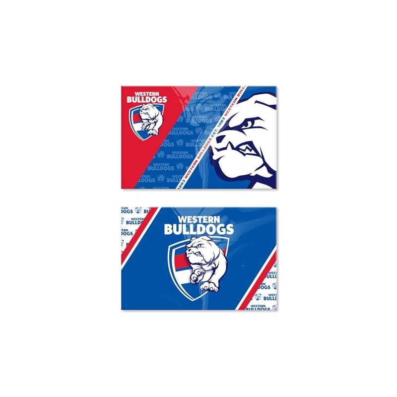 Western Bulldogs AFL Footy Set of 2 Magnets 78 x