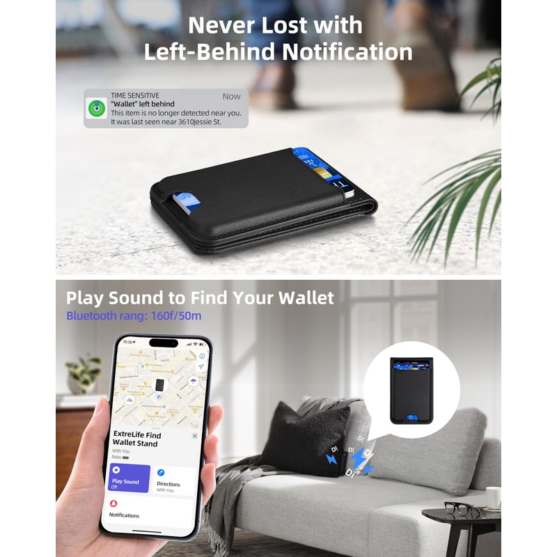for Magsafe Wallet, Works with Apple Find My, Strongest Magnetic