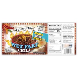 Funny Christmas Novelty Can Labels - Great Gag Gifts! - Xmas Stocking Stuffers, White Elephant Party, Secret Santa and More! Funny Joke Prank Party Favors, Decorations (Wet Fart Chili)