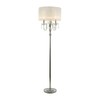 Deco 79 Metal Floor Lamp with Dangling Crystals, 16" x
