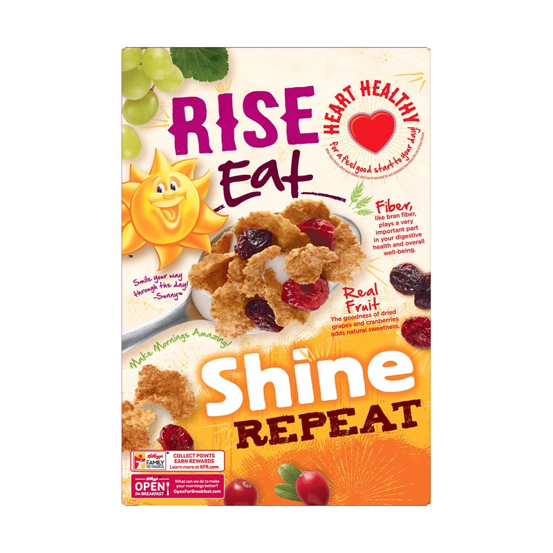 Kellogg's Raisin Bran, Breakfast Cereal, Original with Cranberries, Good Source