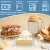 Gusnilo Glass Butter Dish with Lid for Countertop,Glass Butter Dish