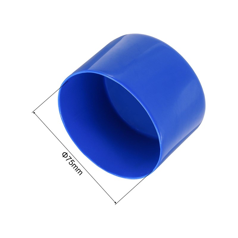 sourcing map 10pcs Rubber End Caps 75mm(3 Inch) ID Vinyl