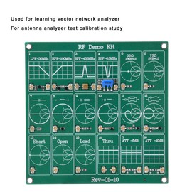 RF Demo Kit Card, NanoVNA RF Test Module, Filter/Attenuation Module with 2 UFL Patch Cables for Learning Vector Network Analyzer, Antenna Analyzer Test Calibration