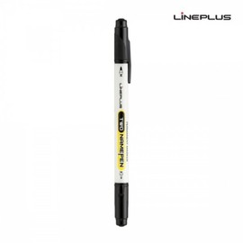 (JQ) Black Line Plus Two Name Pen 12-Pack 1 Dozen / (제이큐)검정색 라인플 투네임펜 12개입 1다스