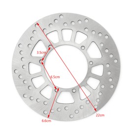 Topteng Front Brake Disc Bremsscheiben Vorne 5XT-2582T-00-00 passend für Yamaha DT TW 125/200, YZ 125/250/490, XG250 Tricker, ST/XT 225, TTR 230